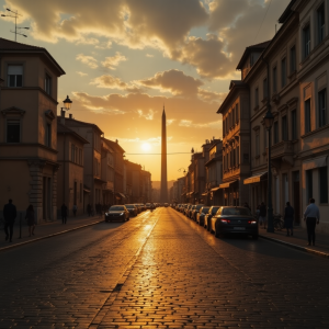 Calles empedradas de Roma