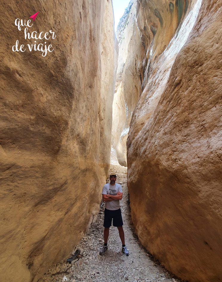 En medio del Cañón del Mascarat